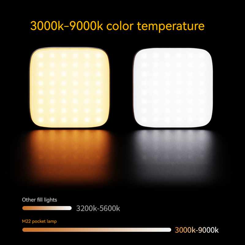 Photography Lighting Rgb - Mini luz de relleno RGB magnética,