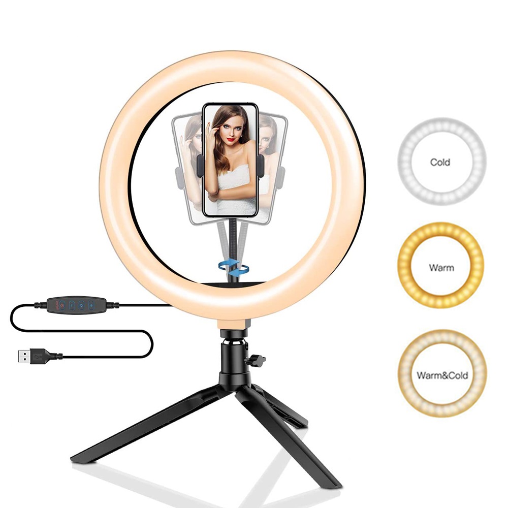 Makeup Photography Lighting - Anillo Led de 26cm y 10