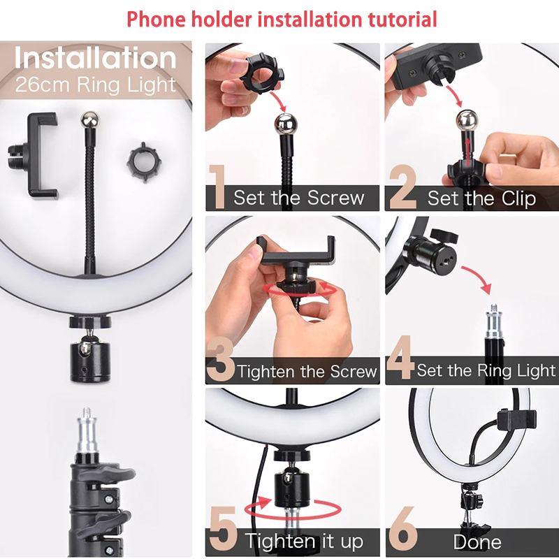 Anillo de Luz LED para Selfies - Photography Lighting Box reseña y precio