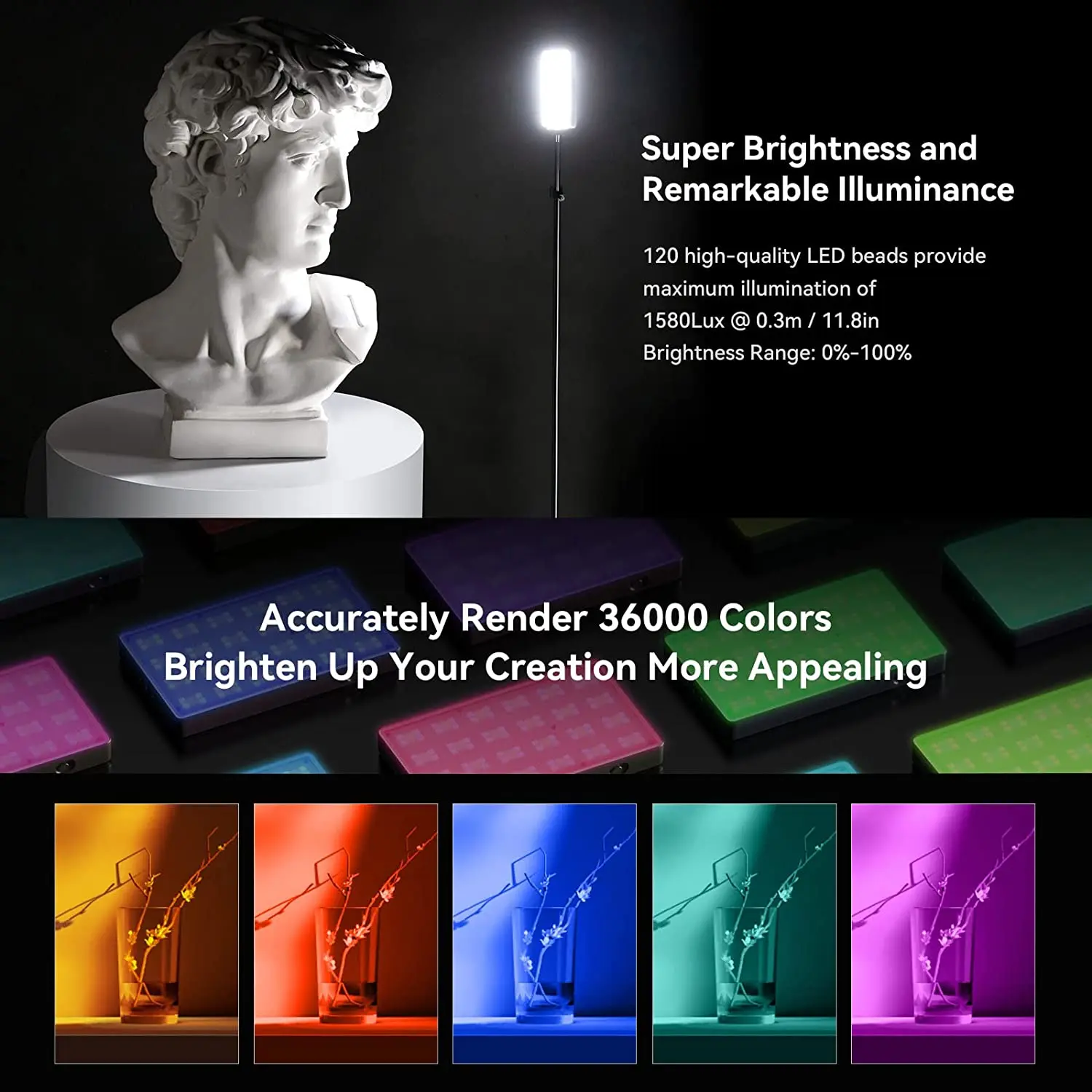 SmallRig RM120 RGB luz LED de  - Photography Lighting Rgb reseña y precio