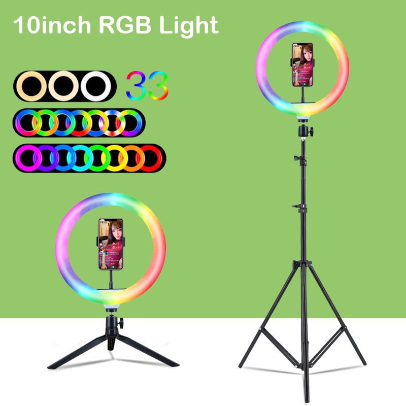 Aro de Luz LED RGB de 10 Pulga - Photography Lighting Rgb reseña y precio
