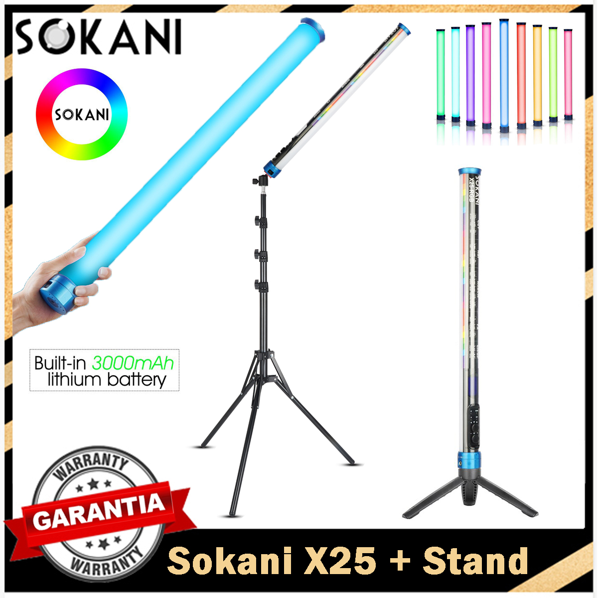 Sokani X25 RGB tubo de luz LED - Photography Lighting Rgb reseña y precio