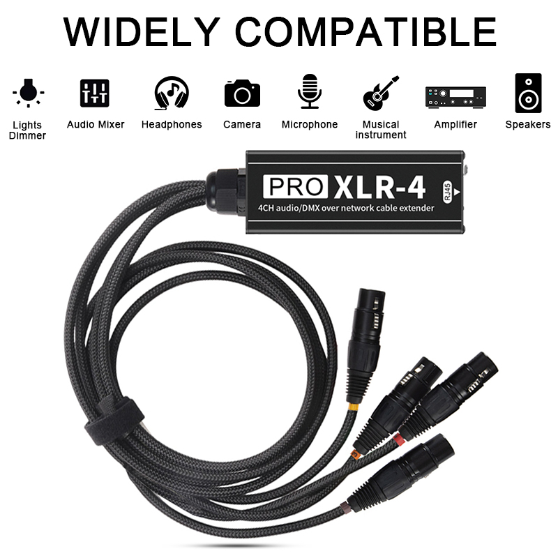 Extensor de Audio XLR de 4 Can - Photography Lighting Box reseña y precio